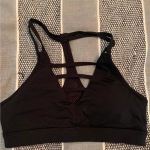 Zyia black grid bra